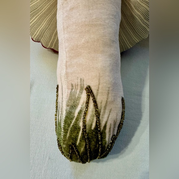 John Derian Target Embellished Velvet Mushroom Pillow EUC - Picture 4 of 7